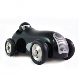 Old wooden Sports Car black