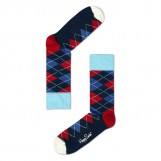 Argyle socks blue
