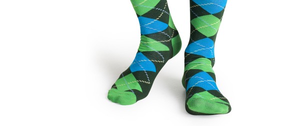 Argyle socks green