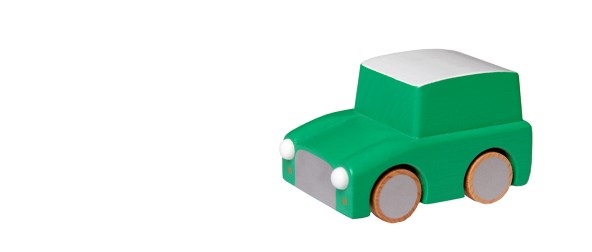 Kuruma wooden car green
