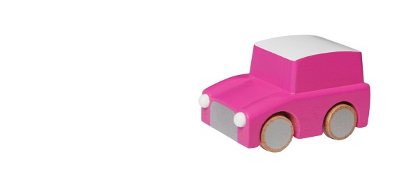Kuruma wooden car pink1282-5910