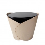 Wrap round side table brown