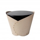 Wrap round side table brown