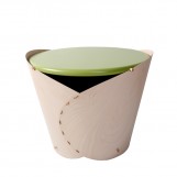 Wrap round side table green