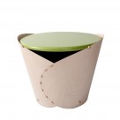 Wrap round side table green