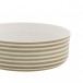 s.b. 23 bowl white brown stripes