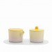 s.b. 33 set milk & sugar light blue pink yellow
