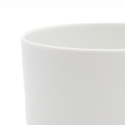 s.b. 42 tea cup white glazed