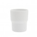 s.b. 47 mug white glazed