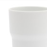 s.b. 47 mug white glazed