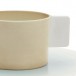 s.b. 48 cup and saucer brown white light blue