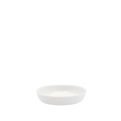 s.b. 10 deep plate white glazed