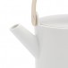 s.b. 55 tea pot white glazed grey