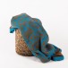 Blanket by Masha Reva - Blue/brown