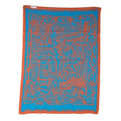 Blanket by Masha Reva - Orange/blue