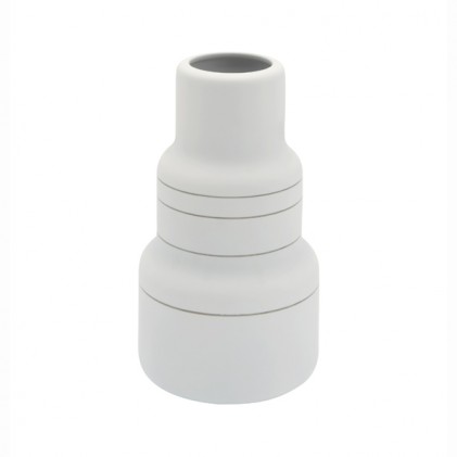 s.b. 63 vase low grey & silver stripes