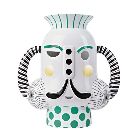 Vase King White Green Vase King White Green