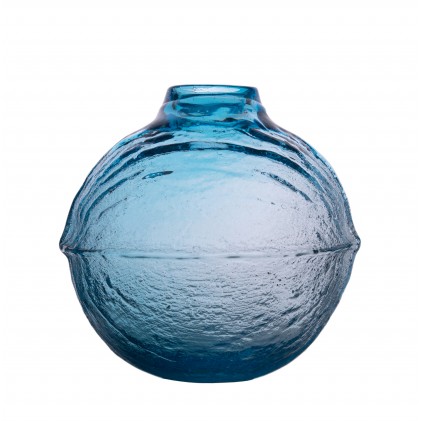 Blue vase Verre Brut 