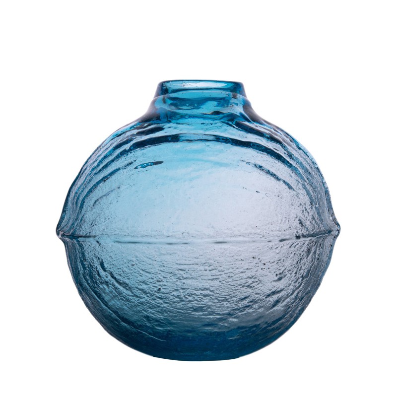 Blue Vase Verre Brut | Bernard Heesen