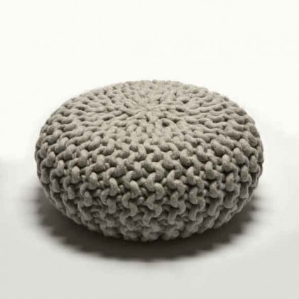 Urchin Pouf light grey
