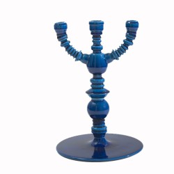 Ceramic candle holder  blue