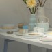 s.b. 32 set milk & sugar light blue white 