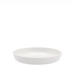 s.b. 12 deep plate white glazed