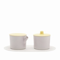 s.b. 31 set milk & sugar white pink yellow