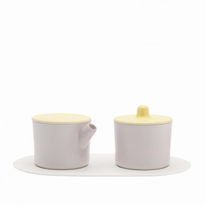 s.b. 31 set milk & sugar white pink yellow