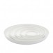 s.b. 12 deep plate white glazed