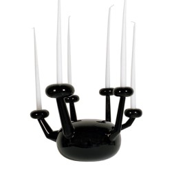 Candle holder Atomo black