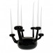 Candle holder Atomo black